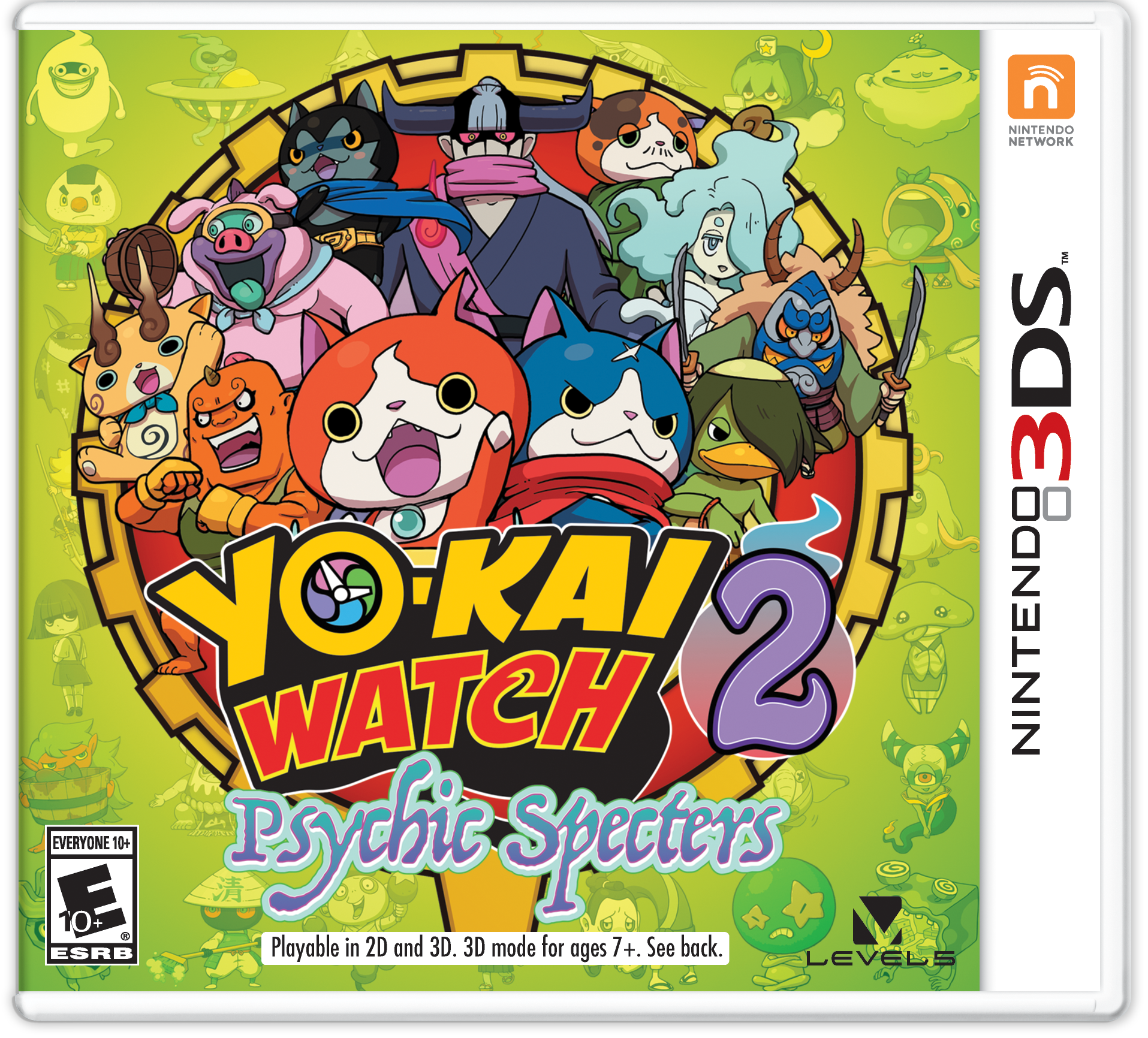 Yo-kai Watch 2 Psychic Specters Box Art